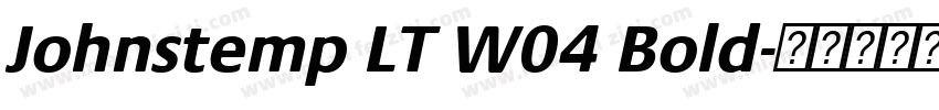 Johnstemp LT W04 Bold字体转换